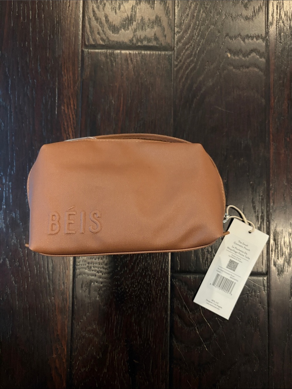 BEIS small cosmetic pouch - camel *NWT*